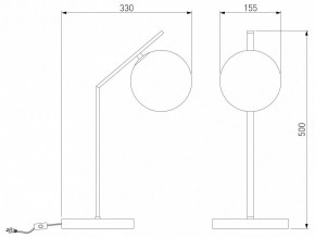 Настольная лампа декоративная Eurosvet Shape 01213/1 хром в Заречном - zarechnyy.mebel24.online | фото 3