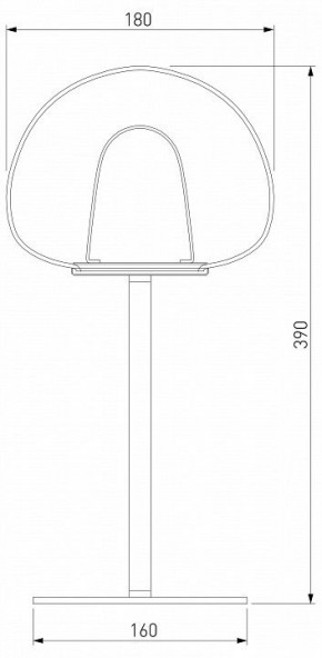 Настольная лампа декоративная Eurosvet Twice 90326/1 черный в Заречном - zarechnyy.mebel24.online | фото 2