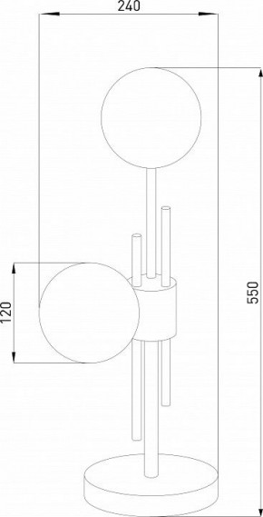 Настольная лампа декоративная Eurosvet Volver 01383/2 латунь в Заречном - zarechnyy.mebel24.online | фото 4
