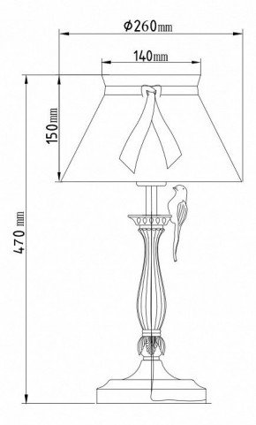 Настольная лампа декоративная Maytoni Bird ARM013-11-W в Заречном - zarechnyy.mebel24.online | фото 5