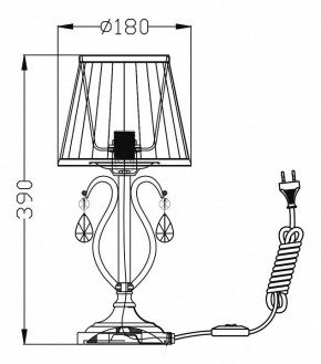 Настольная лампа декоративная Maytoni Brionia ARM172-01-G в Заречном - zarechnyy.mebel24.online | фото 2