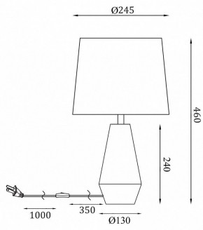 Настольная лампа декоративная Maytoni Calvin Table Z181-TL-01-W в Заречном - zarechnyy.mebel24.online | фото 2
