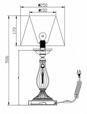 Настольная лампа декоративная Maytoni Demitas RC024-TL-01-R в Заречном - zarechnyy.mebel24.online | фото 3