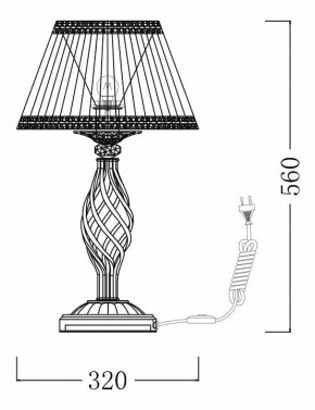 Настольная лампа декоративная Maytoni Grace ARM247-00-G в Заречном - zarechnyy.mebel24.online | фото 7