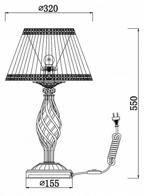 Настольная лампа декоративная Maytoni Grace RC247-TL-01-R в Заречном - zarechnyy.mebel24.online | фото 3