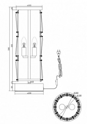 Настольная лампа декоративная Maytoni Puntes MOD043TL-02G в Заречном - zarechnyy.mebel24.online | фото 3