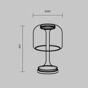 Настольная лампа декоративная Maytoni Spirito MOD286TL-L18G3K в Заречном - zarechnyy.mebel24.online | фото 4