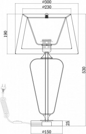 Настольная лампа декоративная Maytoni Verre Z005TL-01CH в Заречном - zarechnyy.mebel24.online | фото 4