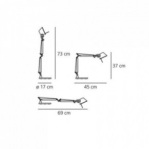 Настольная лампа офисная Artemide  A011830 в Заречном - zarechnyy.mebel24.online | фото 6