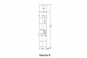 НИКОЛЬ 6 Пенал в Заречном - zarechnyy.mebel24.online | фото 2