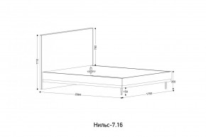 НИЛЬС - 7.16 Кровать с ортопедом 1600 в Заречном - zarechnyy.mebel24.online | фото 2