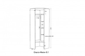 ОЛЬГА-МИЛК 9.1 Шкаф угловой без зеркала в Заречном - zarechnyy.mebel24.online | фото 2