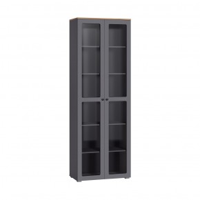ОСТИН Шкаф-витрина 16.394.02 (графит) в Заречном - zarechnyy.mebel24.online | фото