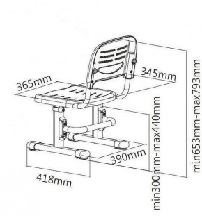 Парта-трансофрмер Amare II Pink + ящик + SST3 Pink в Заречном - zarechnyy.mebel24.online | фото 8