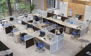 Перегородка офисная RAND RP160SG60 в Заречном - zarechnyy.mebel24.online | фото 2