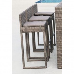Плетеный барный стул Y390G-W78 Grey в Заречном - zarechnyy.mebel24.online | фото