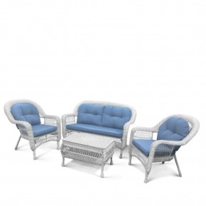 Плетеный комплект для отдыха из искусственного ротанга  LV-520 White/Blue в Заречном - zarechnyy.mebel24.online | фото 2