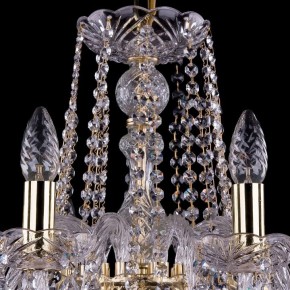 Подвесная люстра Bohemia Ivele Crystal 1402 1402/10/240/G/Leafs в Заречном - zarechnyy.mebel24.online | фото 4