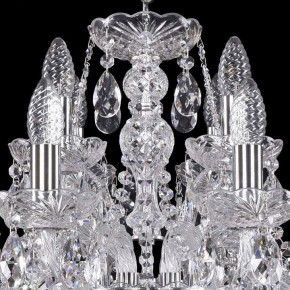 Подвесная люстра Bohemia Ivele Crystal 1411 1411/8+4/195/Ni в Заречном - zarechnyy.mebel24.online | фото 4