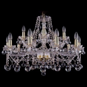 Подвесная люстра Bohemia Ivele Crystal 1413 1413/10+5/300/G/Balls в Заречном - zarechnyy.mebel24.online | фото