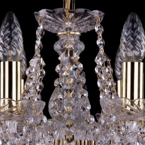 Подвесная люстра Bohemia Ivele Crystal 1413 1413/6/141/G/Leafs в Заречном - zarechnyy.mebel24.online | фото 4