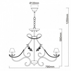 Подвесная люстра Chiaro Валенсия 6 299011608 в Заречном - zarechnyy.mebel24.online | фото 12