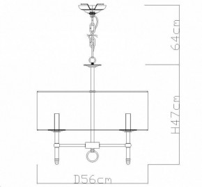 Подвесная люстра Divinare Candela 1162/01 LM-5 в Заречном - zarechnyy.mebel24.online | фото 4