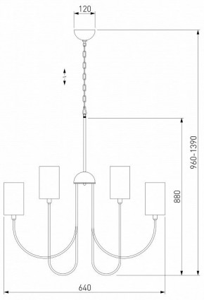 Подвесная люстра Eurosvet Abbey 60164/6 никель в Заречном - zarechnyy.mebel24.online | фото 4