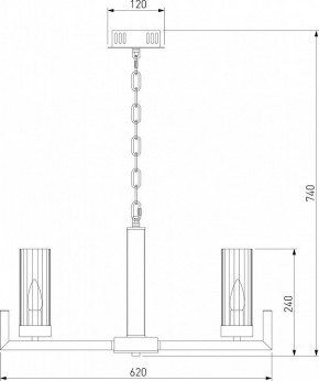 Подвесная люстра Eurosvet Arganie 60133/6 латунь в Заречном - zarechnyy.mebel24.online | фото 6