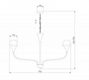 Подвесная люстра Eurosvet Calyx 60169/8 никель в Заречном - zarechnyy.mebel24.online | фото 3