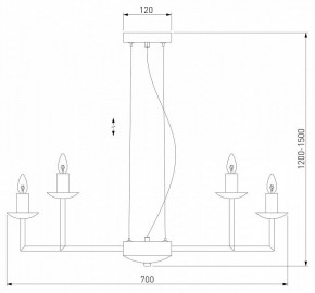 Подвесная люстра Eurosvet Cariso 60150/10 хром в Заречном - zarechnyy.mebel24.online | фото 5