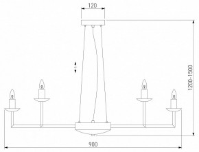 Подвесная люстра Eurosvet Cariso 60150/18 хром в Заречном - zarechnyy.mebel24.online | фото 4