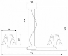 Подвесная люстра Eurosvet Peony 60136/6 хром/графит в Заречном - zarechnyy.mebel24.online | фото 5