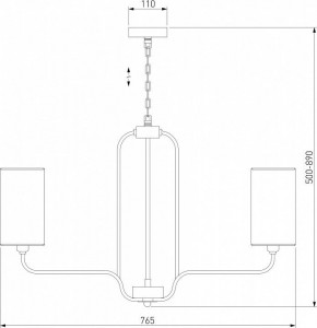 Подвесная люстра Eurosvet Purezza 60128/6 золото в Заречном - zarechnyy.mebel24.online | фото 4