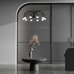 Подвесная люстра Eurosvet Ragno 90034/10 LED черный в Заречном - zarechnyy.mebel24.online | фото 4