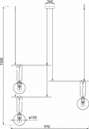 Подвесная люстра Eurosvet Riche 70143/3 белый в Заречном - zarechnyy.mebel24.online | фото 4