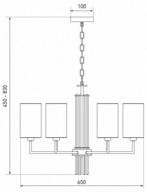 Подвесная люстра Eurosvet Soffio 60134/6 никель в Заречном - zarechnyy.mebel24.online | фото 5