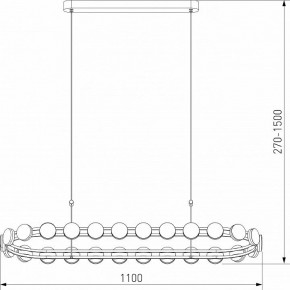 Подвесная люстра Eurosvet Tapioca 90332/26 черный в Заречном - zarechnyy.mebel24.online | фото 5