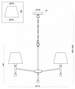 Подвесная люстра Freya Rosemary FR5190PL-05BS в Заречном - zarechnyy.mebel24.online | фото 4