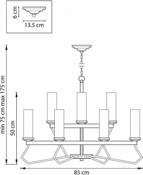 Подвесная люстра Lightstar Flume 723125 в Заречном - zarechnyy.mebel24.online | фото 3