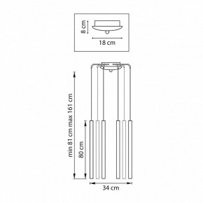 Подвесная люстра Lightstar Tubo L8T747443 в Заречном - zarechnyy.mebel24.online | фото 3