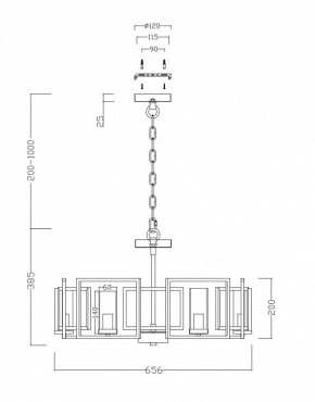 Подвесная люстра Maytoni Bowi H009PL-06G в Заречном - zarechnyy.mebel24.online | фото 4