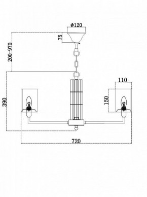 Подвесная люстра Maytoni Metropolitan H015PL-08G в Заречном - zarechnyy.mebel24.online | фото 4