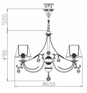 Подвесная люстра Maytoni Soffia RC093-PL-06-R в Заречном - zarechnyy.mebel24.online | фото 4