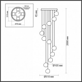 Подвесная люстра Odeon Light Jemstone 5084/60L в Заречном - zarechnyy.mebel24.online | фото 4
