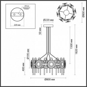 Подвесная люстра Odeon Light Magnet 5407/92L в Заречном - zarechnyy.mebel24.online | фото 6