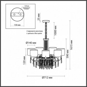 Подвесная люстра Odeon Light Nicole 4886/7 в Заречном - zarechnyy.mebel24.online | фото 7