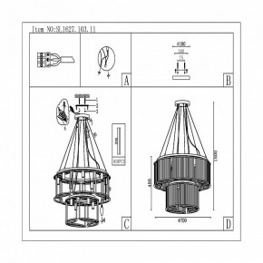 Подвесная люстра ST-Luce Velletri SL1627.103.11 в Заречном - zarechnyy.mebel24.online | фото 5