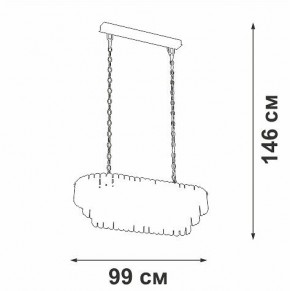 Подвесная люстра Vitaluce V5353 V5353-8/19 в Заречном - zarechnyy.mebel24.online | фото 4