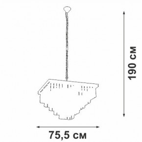 Подвесная люстра Vitaluce V5818 V5818-8/13 в Заречном - zarechnyy.mebel24.online | фото 5